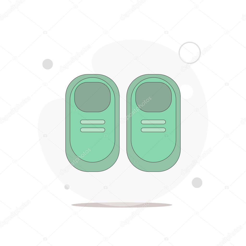 shoes vector flat illustration on white