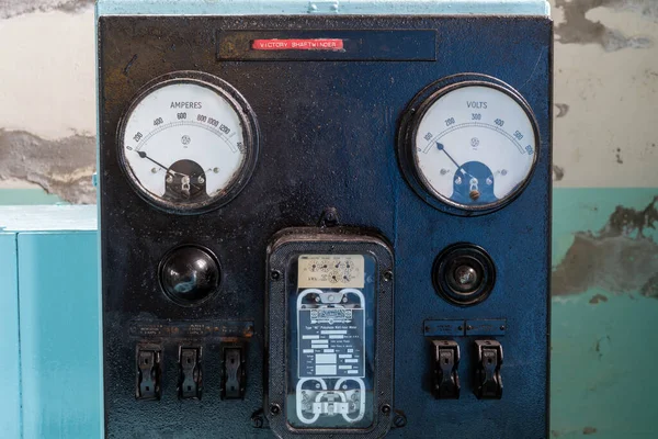 Pendeen Cornwall United Kingdom February 20Th 2020 Antique Electrical Meter — Stock Photo, Image