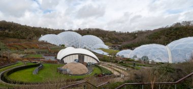 Saint Austell. Cornwall. Birleşik Krallık. 18 Şubat 2020. Cornwall 'daki Eden Projesi.