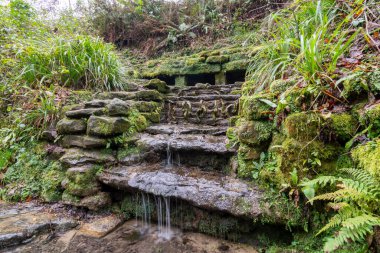 Somerset, Yeovil 'deki Ninesprings kır parkında uzun süre bir şelale görüldü.