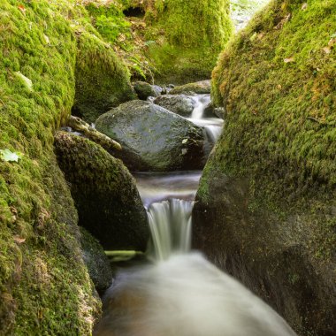 Dartmoor Ulusal Parkı 'ndaki Becky Şelalesi' nde uzun süre bir şelale görüldü.