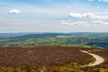 Somerset 'teki Dunkery Hill' in zirvesinden görüntü