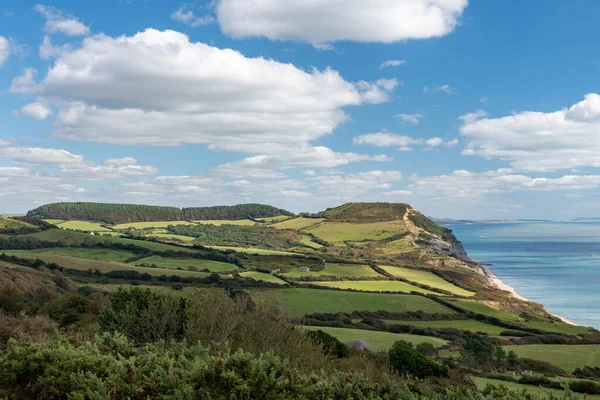 Landscape Photo Golden Cap Mountain Jurassic Coast Dorset — Stock Photo, Image