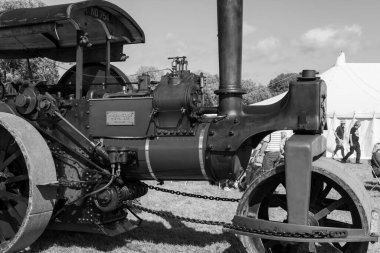 Drayton. Somerset. Birleşik Krallık. 19 Ağustos 2023.An Aveling ve Porter 10 tonluk yol silindiri. 1902 'den Trundle.