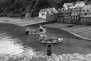 Clovelly. Devon. Birleşik Krallık. 28 Eylül 2024. Devon sahilinin kuzeyindeki Clovelly Köyü 'nden.