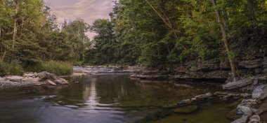 Chittenango düşüyor, panoramik görünüm Cazenovia, New York, ABD - A güzel seyahat hedef almaktadır.