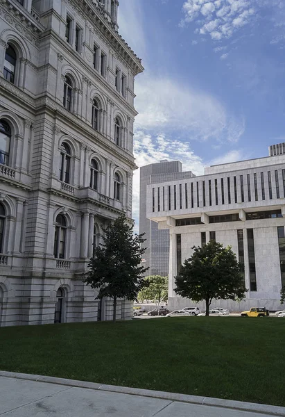 Albany, New York - 27 Eylül 2018: New York State Capitol Building Albany, New York Eyalet Meclisi ev.