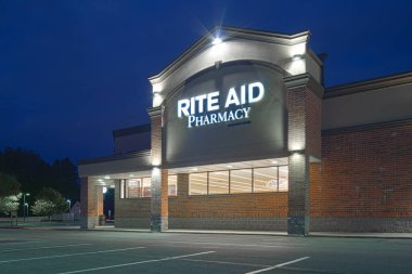 New Hartford, New York - 14 Ekim 2019: Rite-Aid Corporation Amerika 'nın en büyük ilaç ve eczane zinciri..