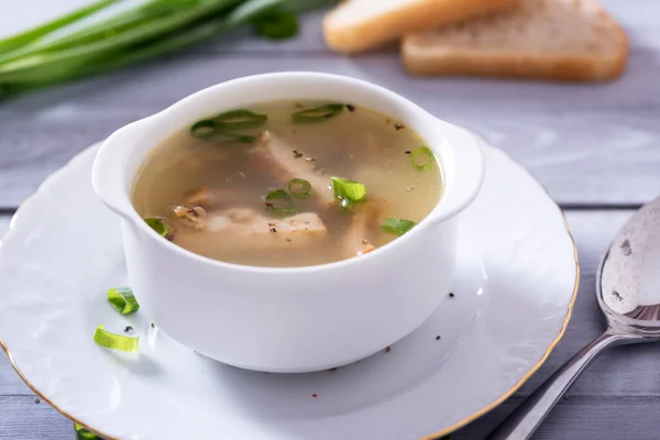 Soupe Poisson Frais Avec Des Ingrédients Des Épices Pour Cuisson — Photo