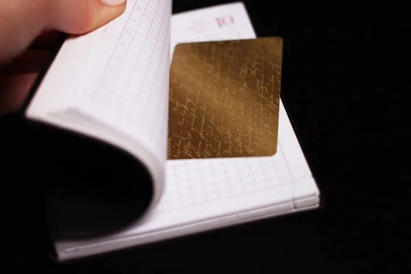 Credit Card Notebook — Stock Photo, Image