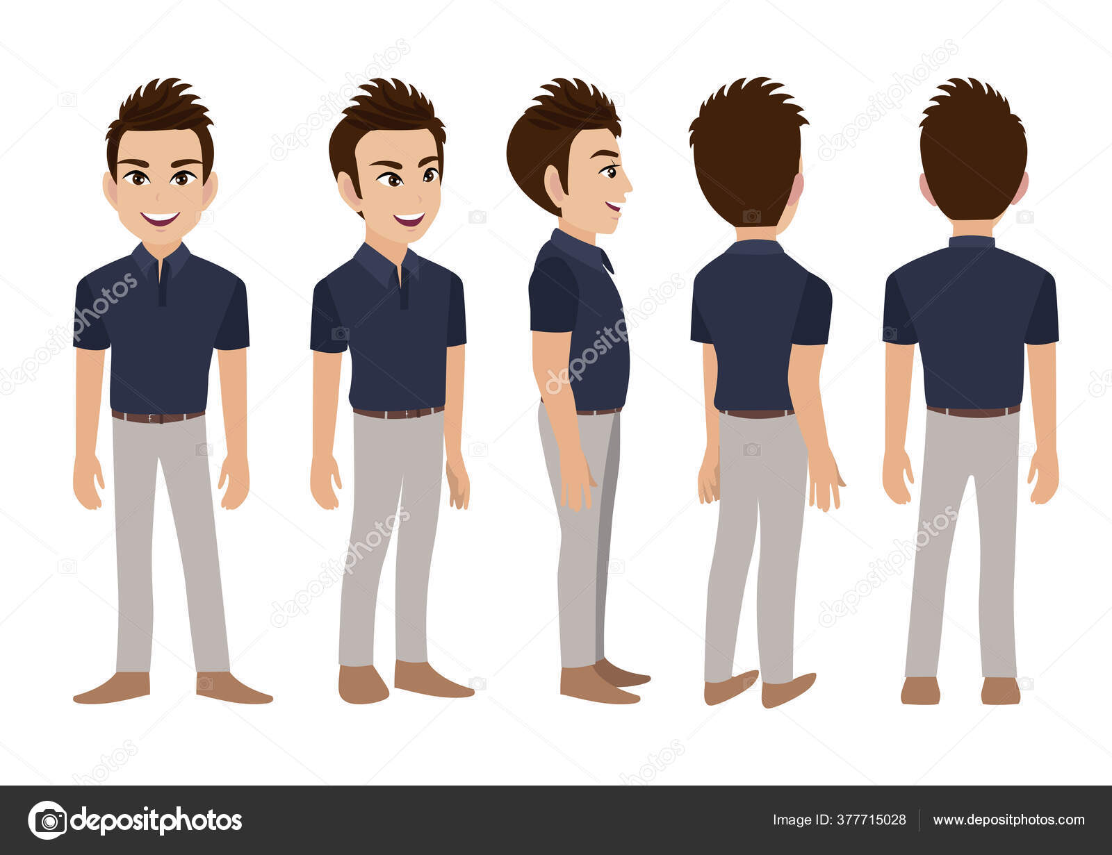Cartoon Character Business Man Front Side Back View Animated Character Stock Vector Image by ©koongtita@ #377715028 Cartoon Character Business Man Front Side Back View Animated Character Stock Vector Image by ©koongtita@ #377715028
