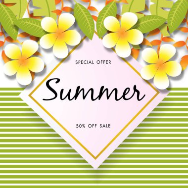 Yaz Satışı Arkaplan Vektörü