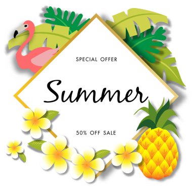 Yaz Satışı Arkaplan Vektörü