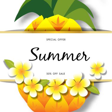 Yaz Satışı Arkaplan Vektörü