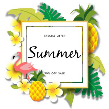 Yaz Satışı Arkaplan Vektörü