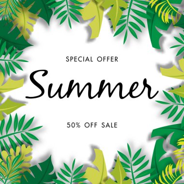 Yaz Satışı Arkaplan Vektörü