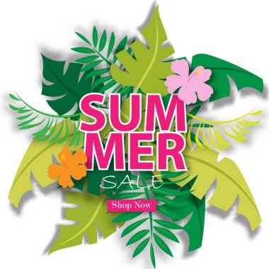 Yaz Satışı Arkaplan Vektörü