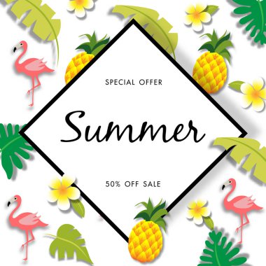 Yaz Satışı Arkaplan Vektörü