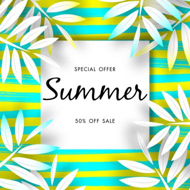 Yaz Satışı Arkaplan Vektörü