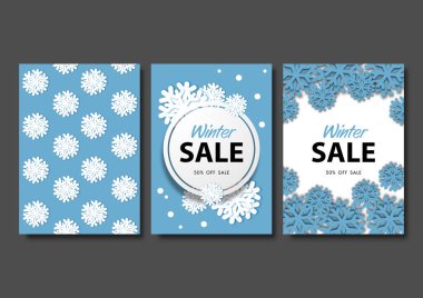 Noel kartı veya kış sezonu arka plan vektör çizim şablonu