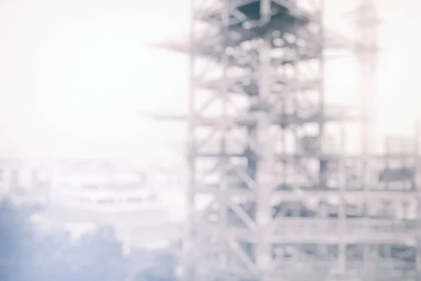 White Blurred Big Crane Construction Background — Stock Photo, Image