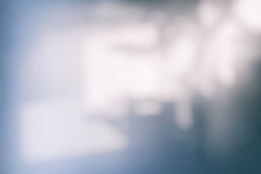 Kafenin Beyaz Bulanık Bokeh Arka planı.