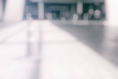 Bokeh Arkaplanlı Beyaz Bulanık Koridor.