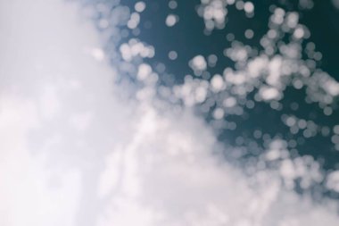 Soyut Beyaz Arkaplanda Bulanık Bokeh.
