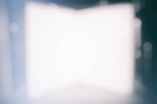 Blurred White Vertical Opened Book Background — Stock Photo, Image