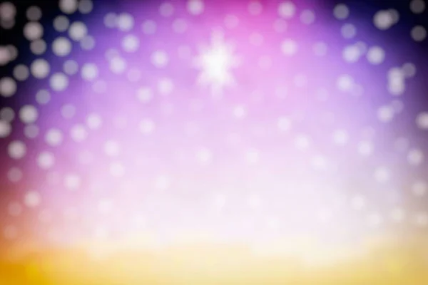 Wazig Abstracte Bokeh Van Vallende Sneeuw Met Star Light Achtergrond — Stockfoto