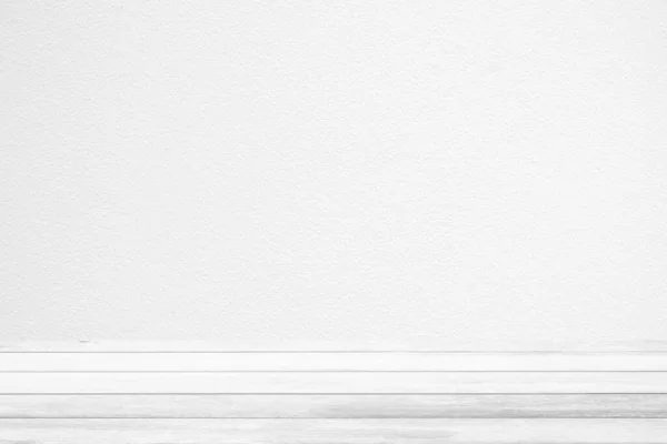 Tavolo Legno Bianco Con Sfondo Parete Cemento Adatto Prodotto — Foto Stock
