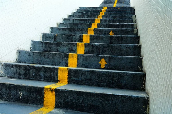 Escaleras Hormigón Paso Elevado — Foto de Stock