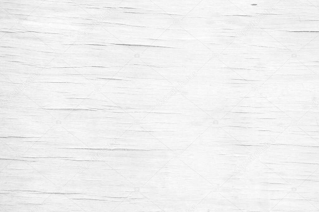 Old White Wood Board Texture Background.