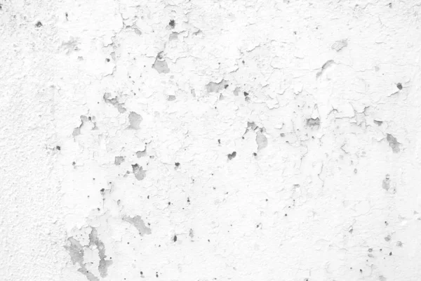 白色剥皮裂缝混凝土墙体结构背景 — 图库照片