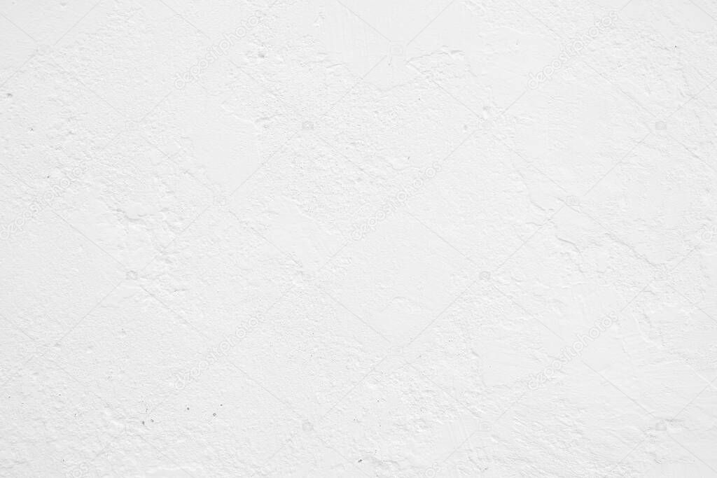 White Raw Cool Concrete Wall Texture Background.