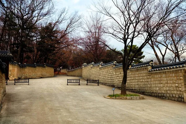 Seoul South Korea Grudzień 2018 Tajny Ogród Pałacu Changdeokgung Gdzie — Zdjęcie stockowe
