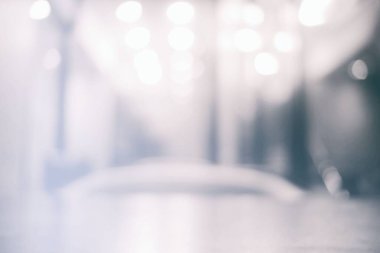 Kafenin Beyaz Bulanık Bokeh Arka planı.