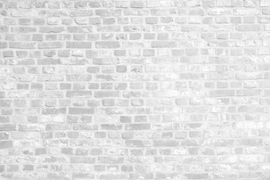 Beyaz Eski Tuğla Duvar dokusu Arkaplanı.