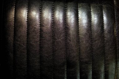 Eski Siyah Deri Koltuk Arkaplanını Kapat.