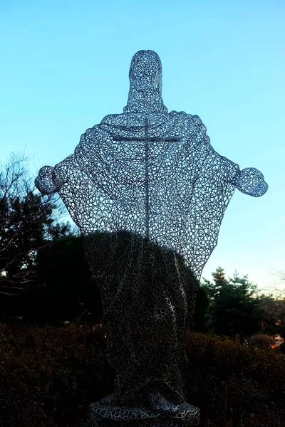 Seúl Corea Del Sur Diciembre 2018 Estatua Jesús Santuario Los — Foto de Stock