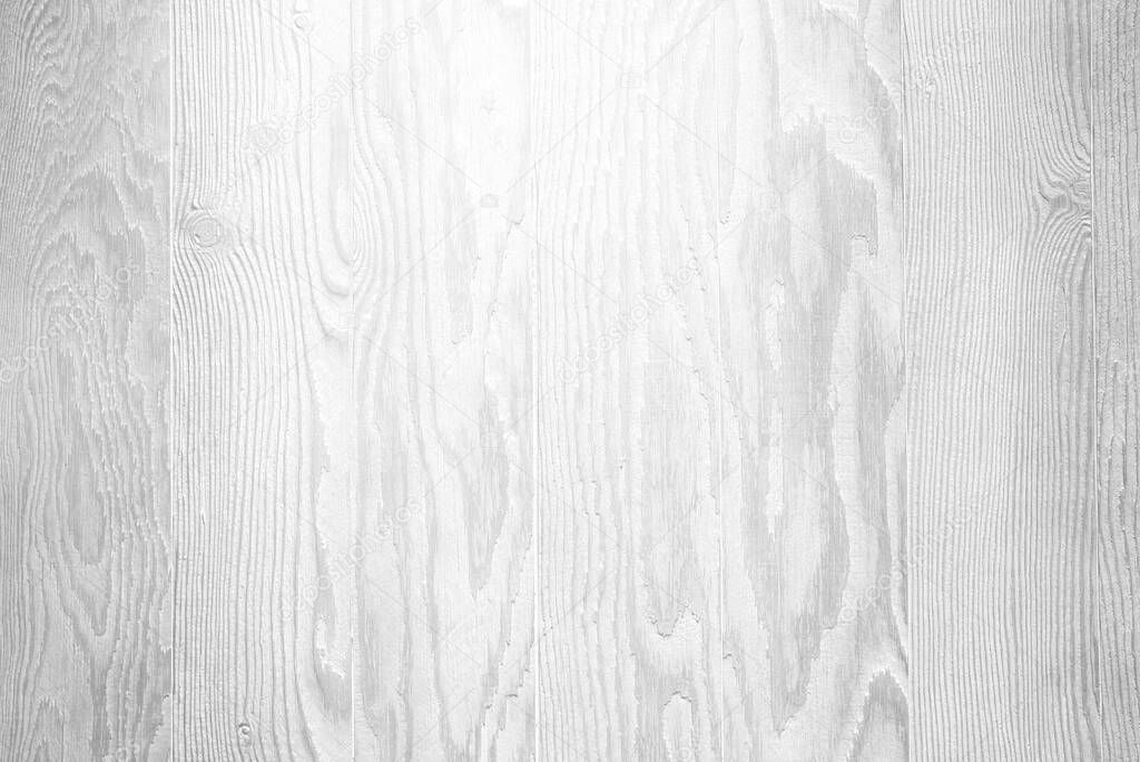 Wood White Wall Texture Background.