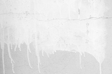 Beton Duvarda Beyaz Grunge Boyama Arkaplanı.