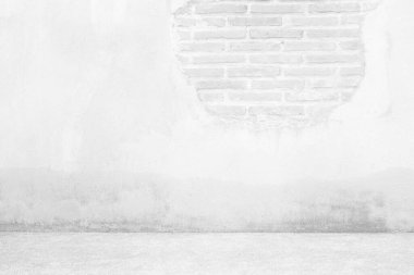 Soyut Beyaz Beton Odası Arkaplanı.