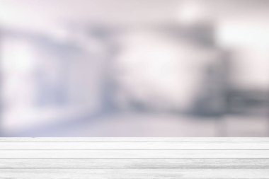 Beyaz Tahta Masa, İçişleri Odası Arkaplanı Beyaz Bokeh, Ürün Görünümü İçin Uygun.