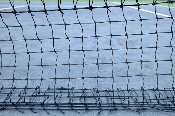 Close Tennis Net Het Hof — Stockfoto