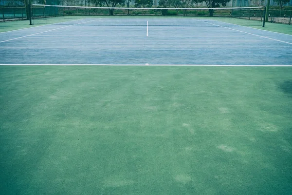 Close Outdoor Tennis Court Background — Stock Photo, Image