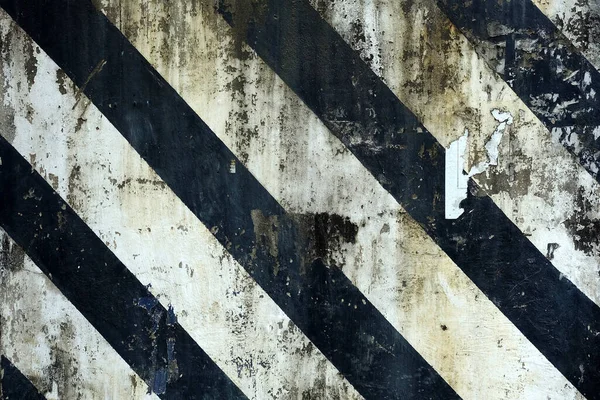 Black White Parking Striped Line Old Concrete Wall Background — Stock Photo, Image