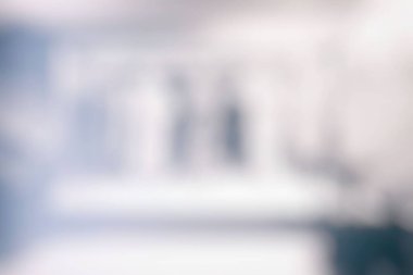 Kafenin Beyaz Bulanık Bokeh Arka planı.