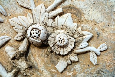 Taş Duvarda Klasik Tayland Heykeli.