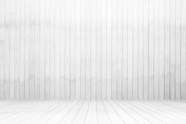 Soyut Beyaz Ahşap Odanın Doku Arkaplanı.